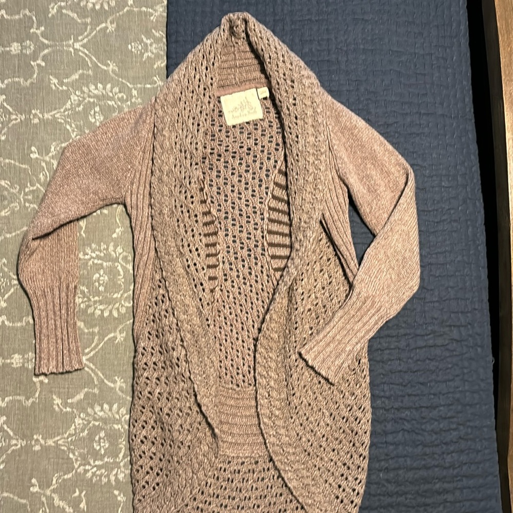 Anthropology- Angel of the North long cardigan